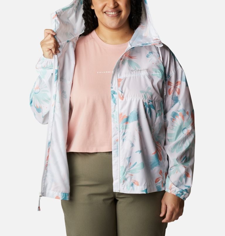 Jacheta Columbia Flash Challenger Novelty Windbreaker Dama Flori | Plus Size BQQ791AM0